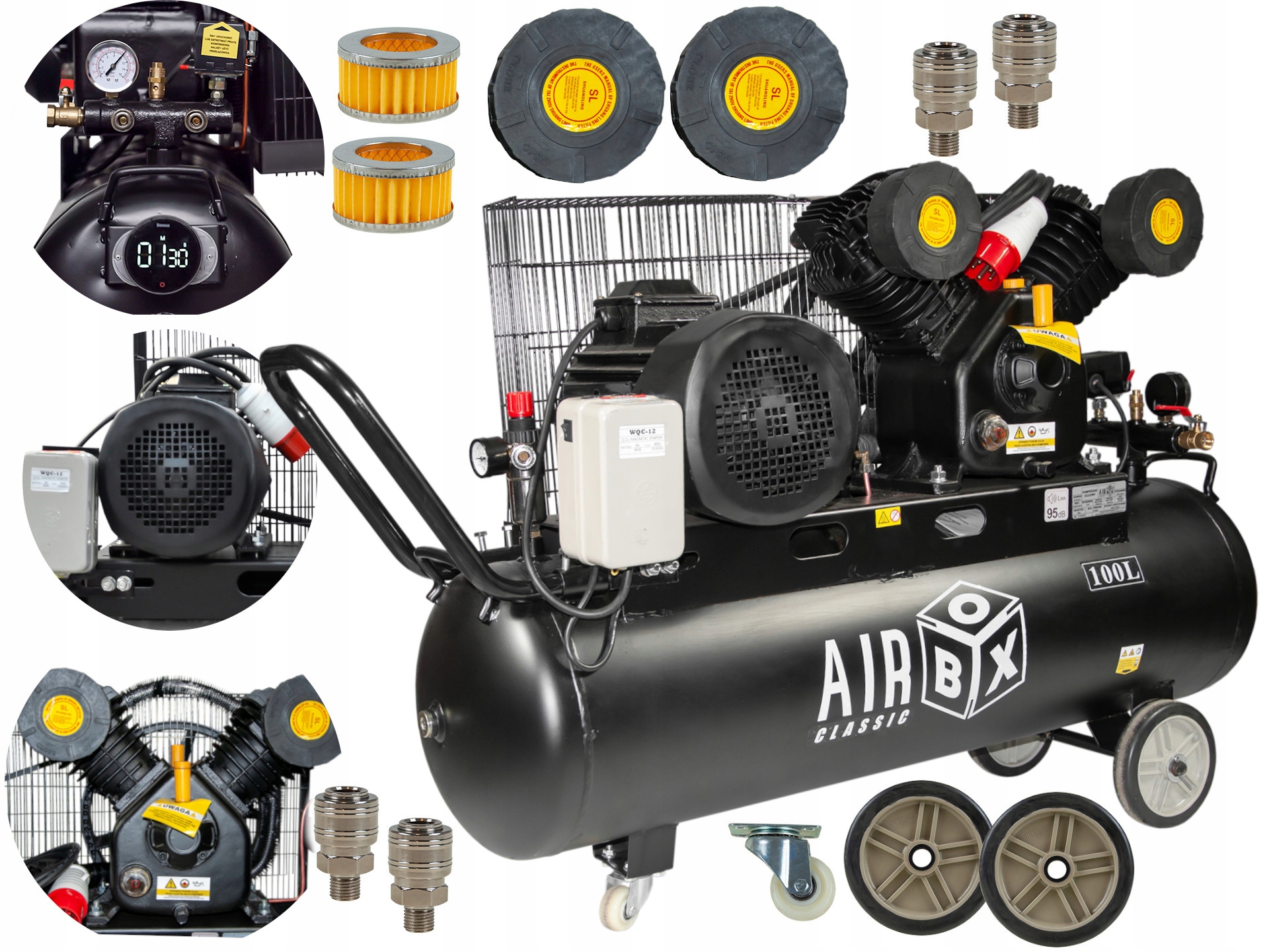 Airbox AB100FSX/10 olejový kompresor 100 l 10 bar